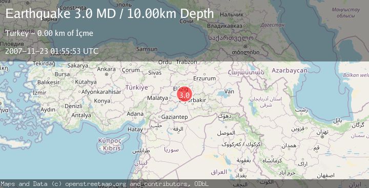 Map of EASTERN TURKEY