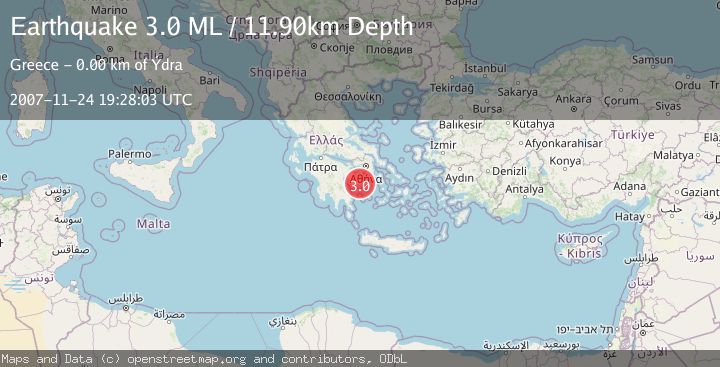 Map of SOUTHERN GREECE