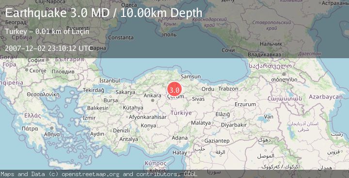 Map of CENTRAL TURKEY