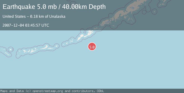 Map of FOX ISLANDS, ALEUTIAN ISLANDS
