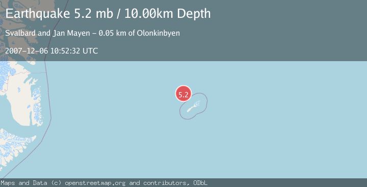Map of JAN MAYEN ISLAND REGION