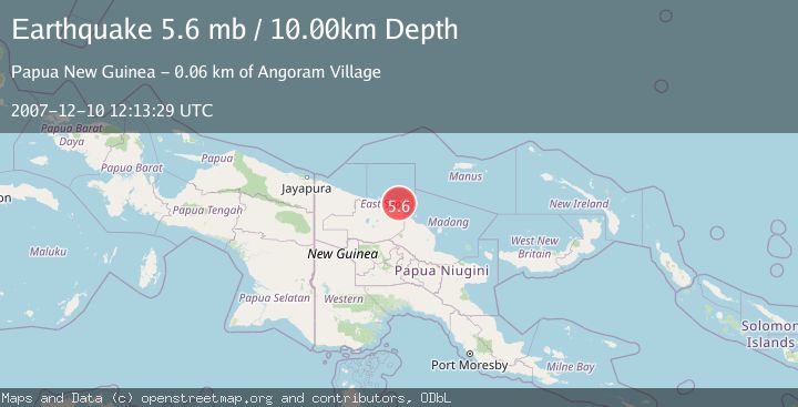 Map of NEAR N COAST OF NEW GUINEA, PNG.