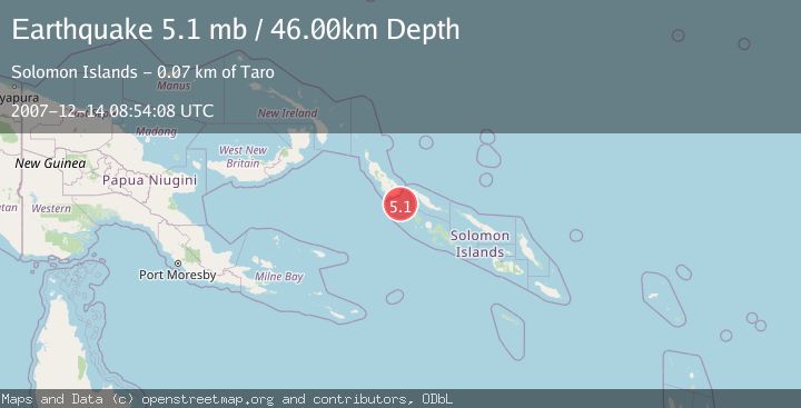 Map of SOLOMON ISLANDS