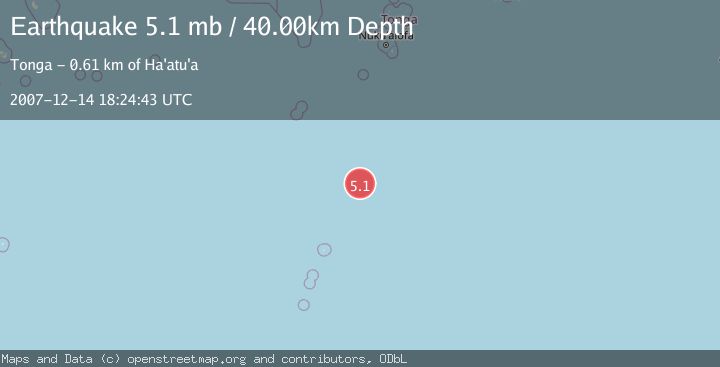 Map of SOUTH OF FIJI ISLANDS