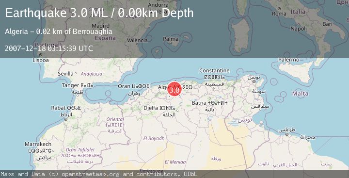 Map of NORTHERN ALGERIA