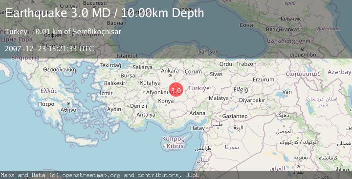 Map of CENTRAL TURKEY