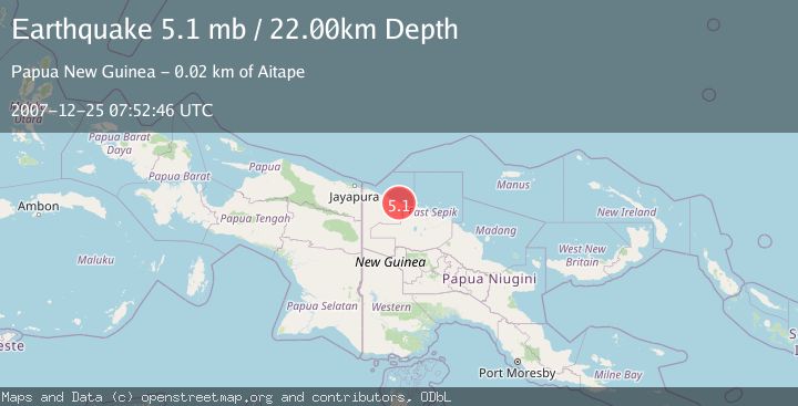 Map of NEAR N COAST OF NEW GUINEA, PNG.