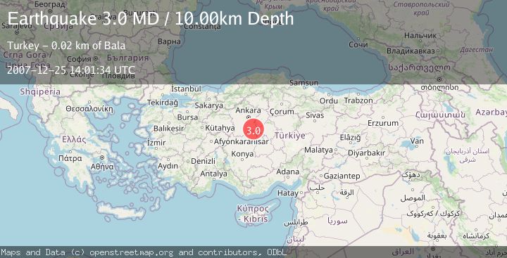 Map of CENTRAL TURKEY