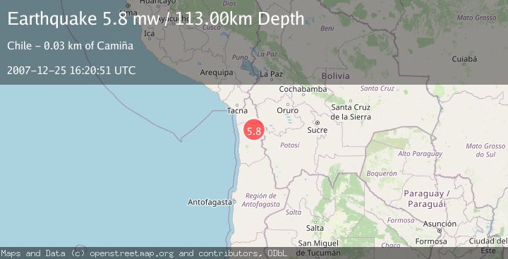 Map of TARAPACA, CHILE