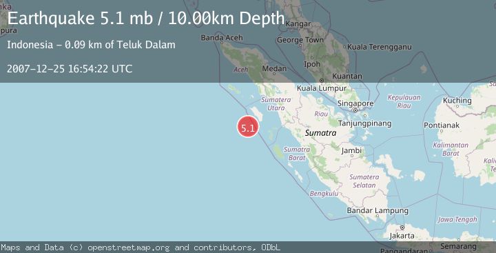 Map of NIAS REGION, INDONESIA