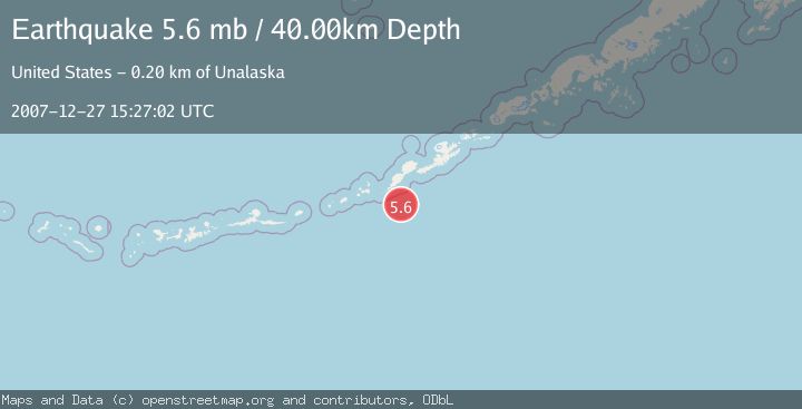 Map of FOX ISLANDS, ALEUTIAN ISLANDS