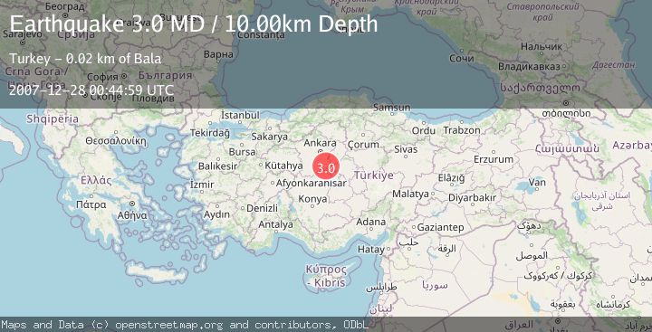 Map of CENTRAL TURKEY