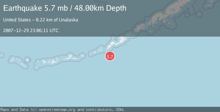 Map of FOX ISLANDS, ALEUTIAN ISLANDS