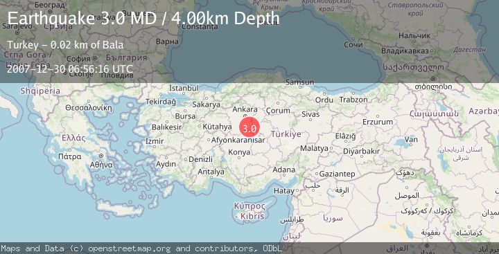 Map of CENTRAL TURKEY
