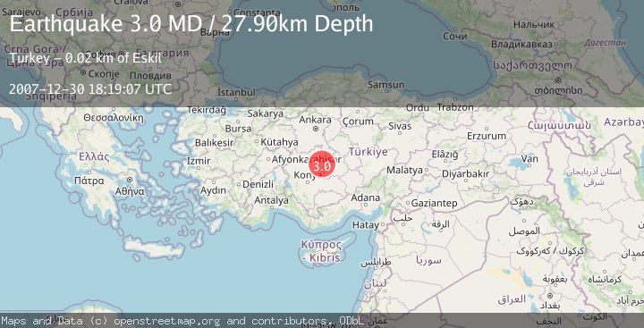 Map of CENTRAL TURKEY