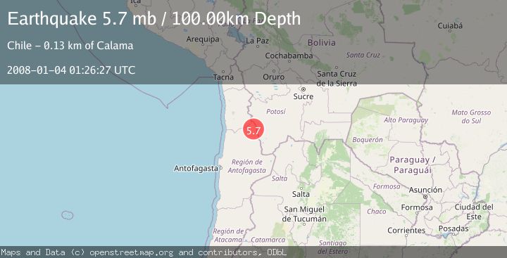 Map of ANTOFAGASTA, CHILE