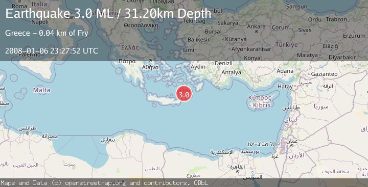 Map of CRETE, GREECE                           