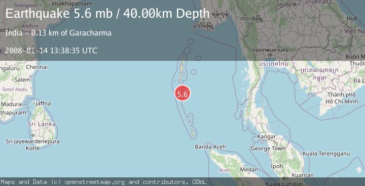 Map of ANDAMAN ISLANDS, INDIA REGION