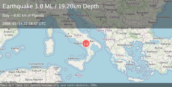 Map of SOUTHERN ITALY