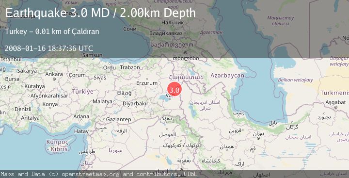 Map of EASTERN TURKEY                          