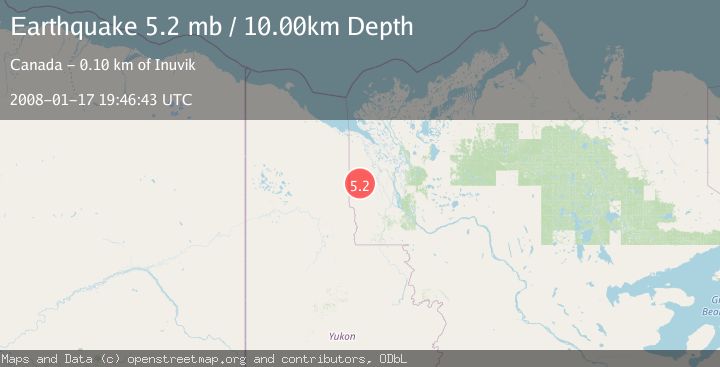 Map of NORTHWEST TERRITORIES, CANADA