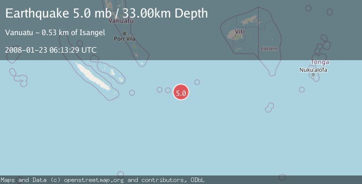 Map of SOUTHEAST OF LOYALTY ISLANDS