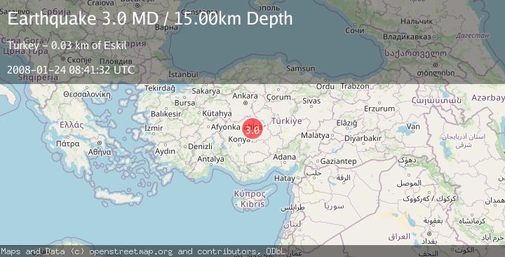 Map of CENTRAL TURKEY                          