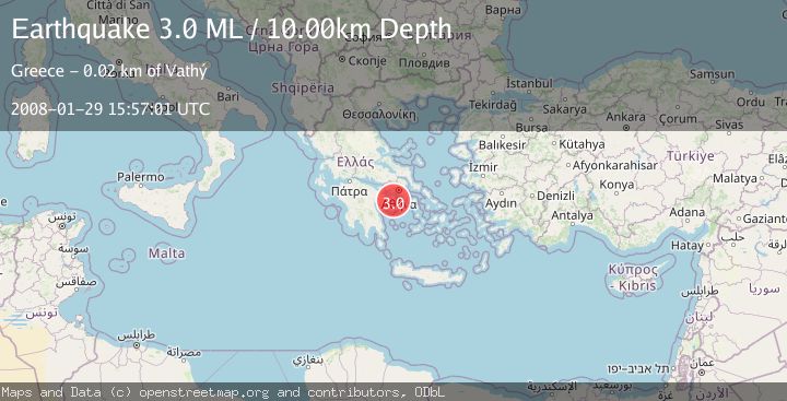 Map of SOUTHERN GREECE