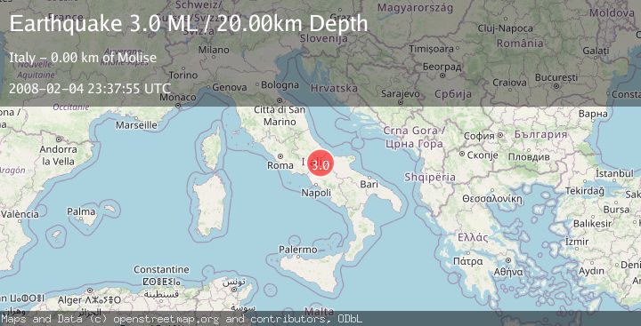 Map of SOUTHERN ITALY