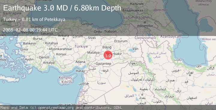Map of EASTERN TURKEY