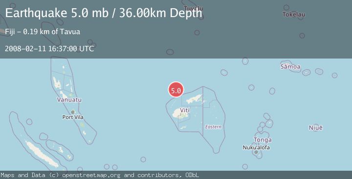 Map of FIJI