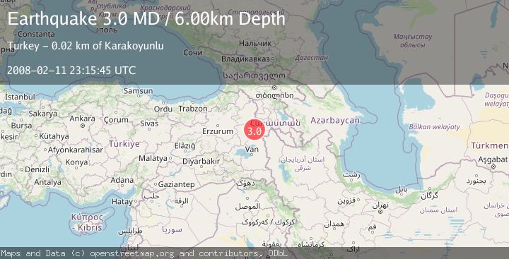 Map of EASTERN TURKEY
