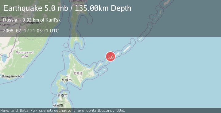 Map of KURIL ISLANDS