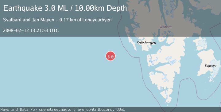 Map of SVALBARD REGION