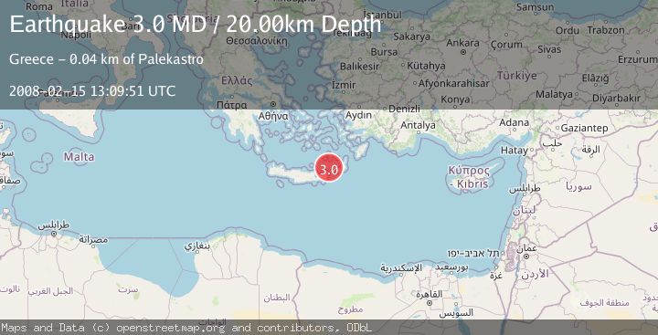 Map of CRETE, GREECE