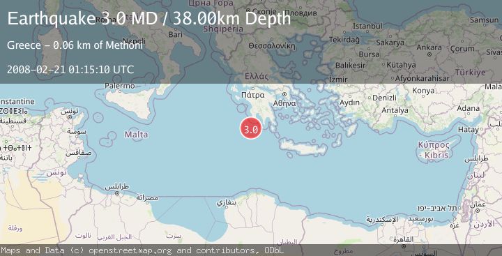 Map of SOUTHERN GREECE