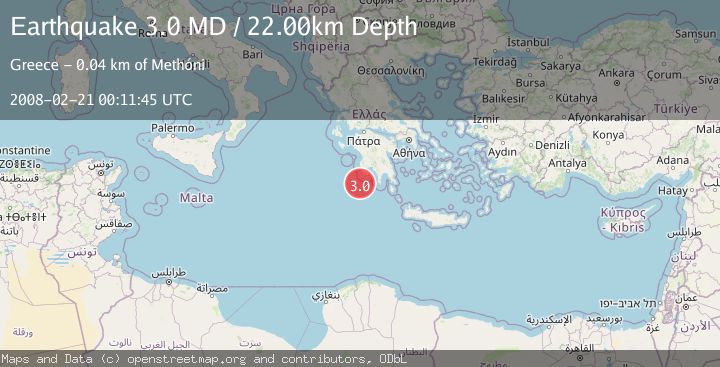 Map of SOUTHERN GREECE