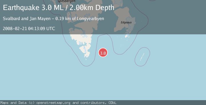 Map of SVALBARD REGION
