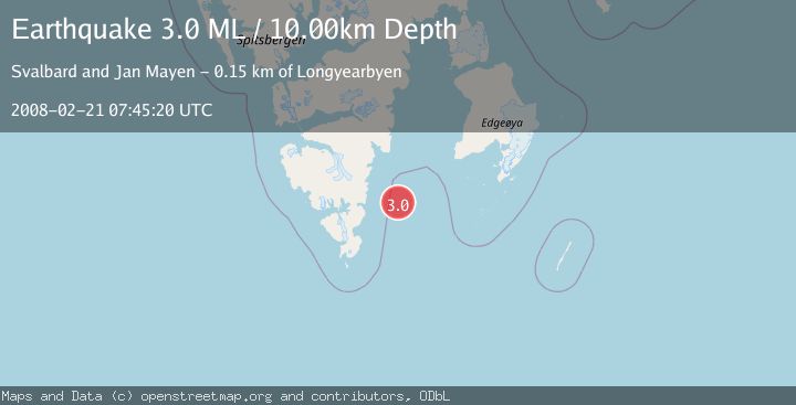 Map of SVALBARD REGION