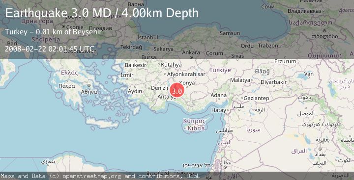 Map of WESTERN TURKEY