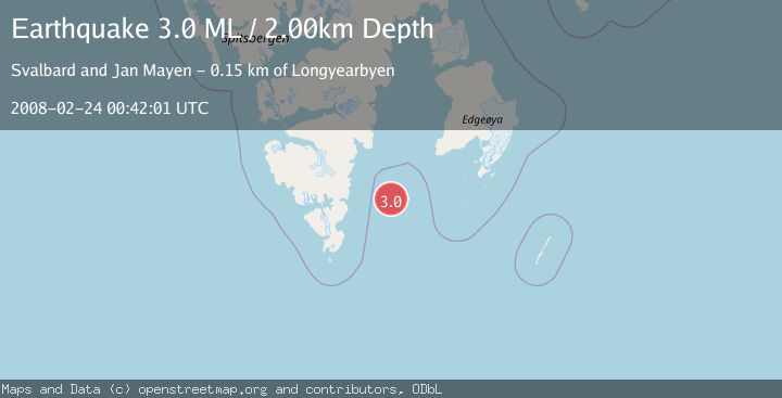 Map of SVALBARD REGION