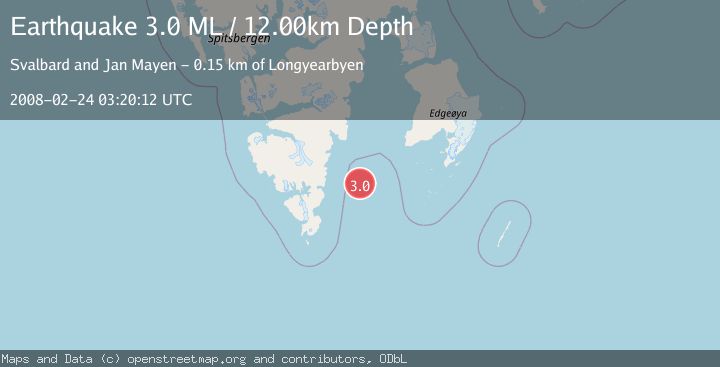 Map of SVALBARD REGION