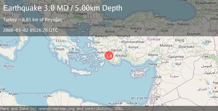 Map of WESTERN TURKEY