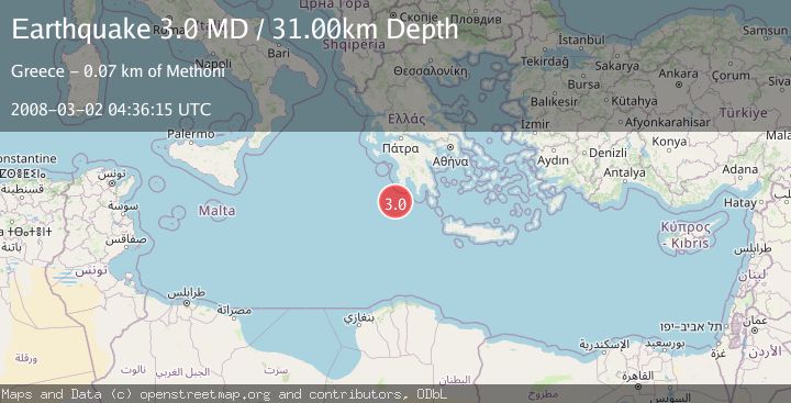 Map of SOUTHERN GREECE