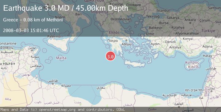 Map of SOUTHERN GREECE