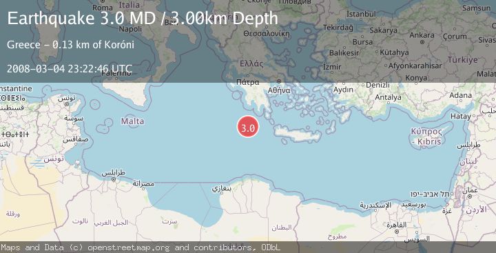 Map of CENTRAL MEDITERRANEAN SEA
