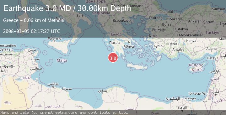 Map of SOUTHERN GREECE