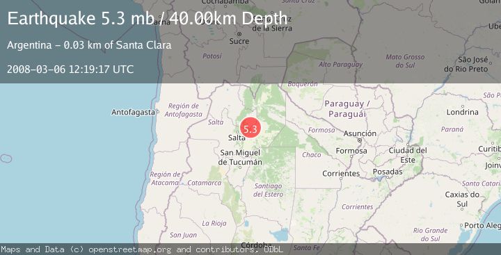 Map of SALTA, ARGENTINA