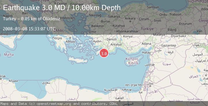 Map of DODECANESE ISLANDS, GREECE