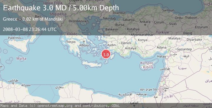Map of DODECANESE ISLANDS, GREECE